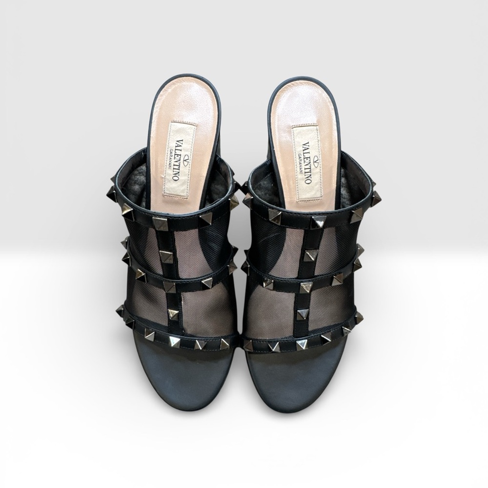 Valentino Black Studded Mules